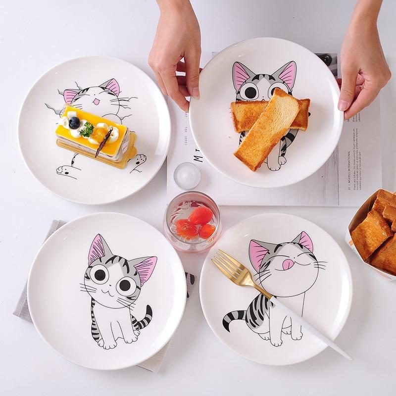 2 Assiettes Pour Chats Adorables