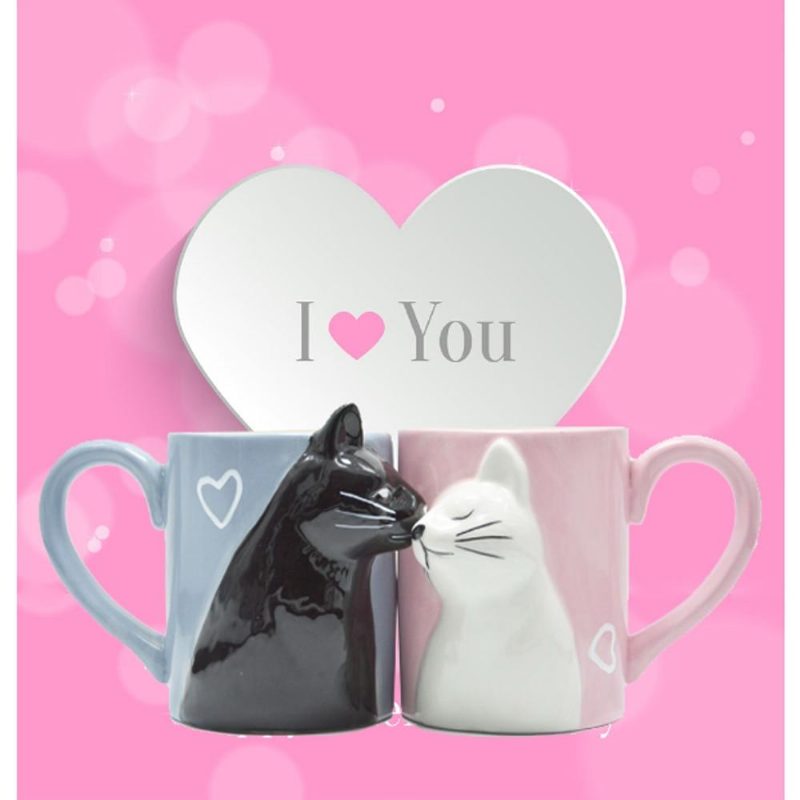 2pcs Tasse De Couple Correspondant