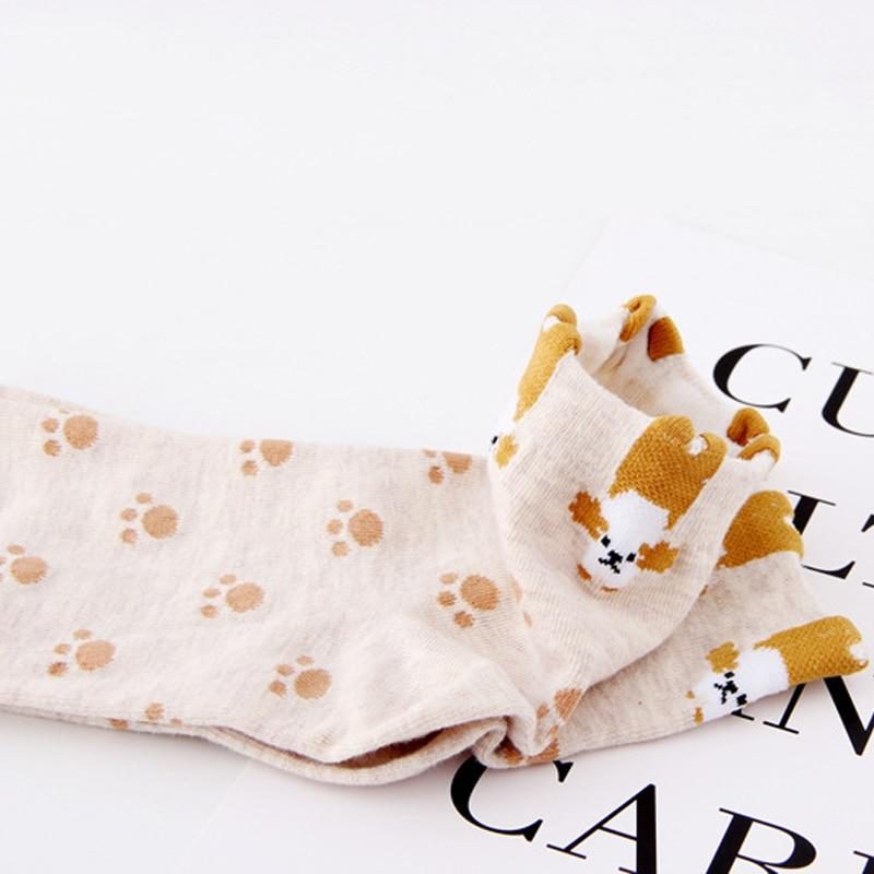 3 Paires De Chaussettes À Pois Imprimé Animal