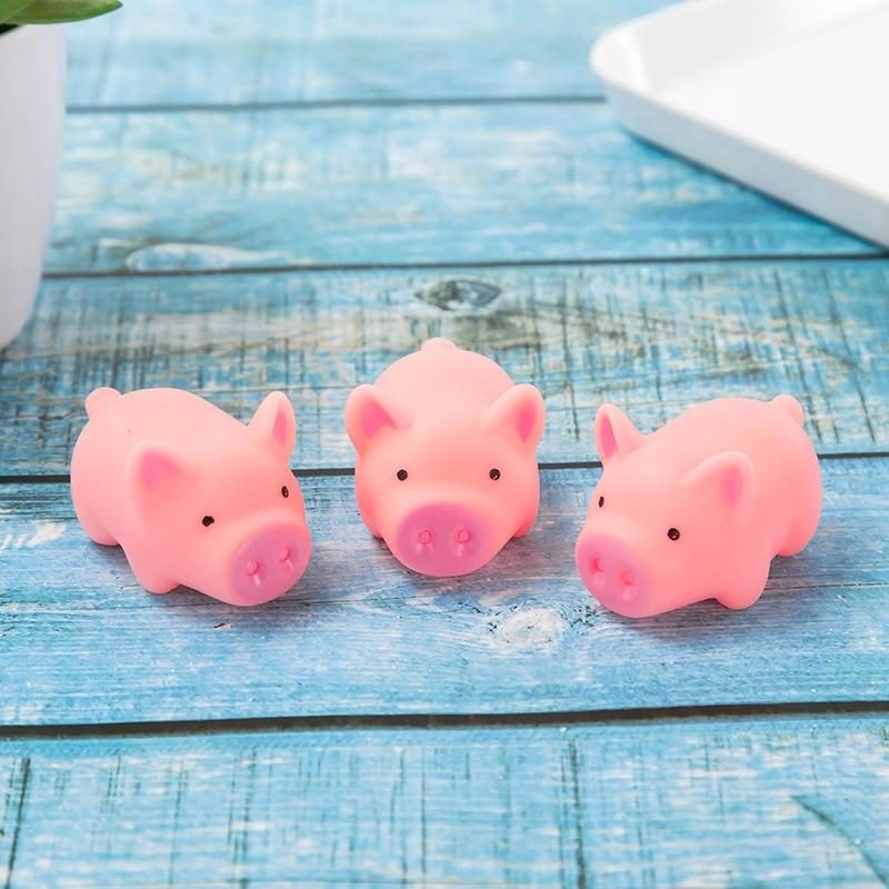 3pcs Jouet Grinçant De Chien En Forme De Cochon