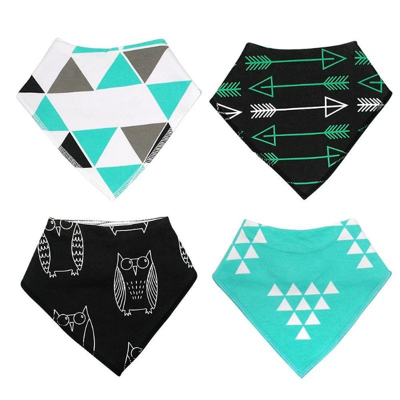 4pcs Colliers Bandana Réglables Pour Chiots