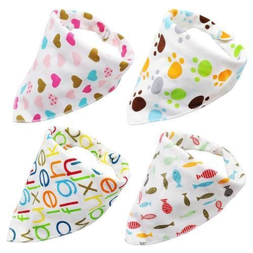 4pcs Colliers Bandana Réglables Pour Chiots