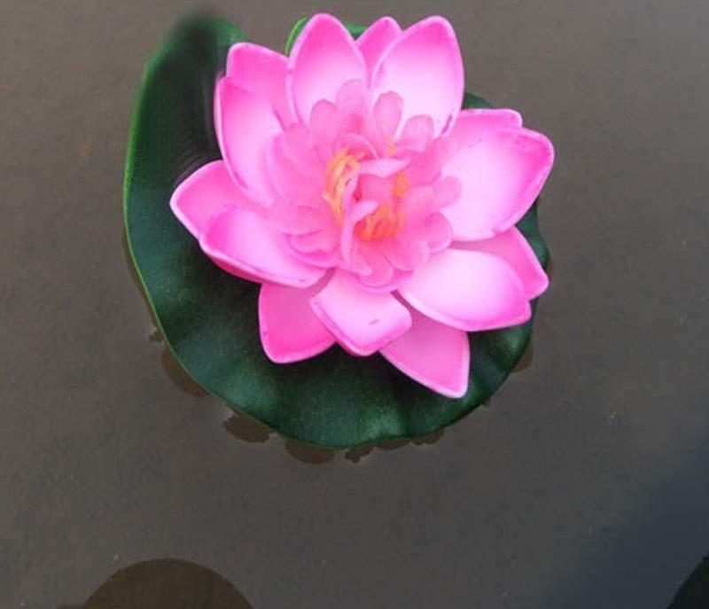 5pcs Fleur Flottante De Nénuphar Artificiel De Lotus