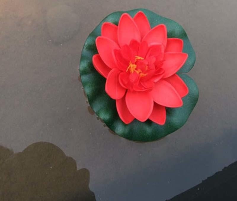 5pcs Fleur Flottante De Nénuphar Artificiel De Lotus