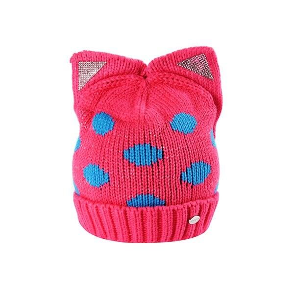 Adorable Bonnet Pour Enfant Tricoté À Oreilles De Chat