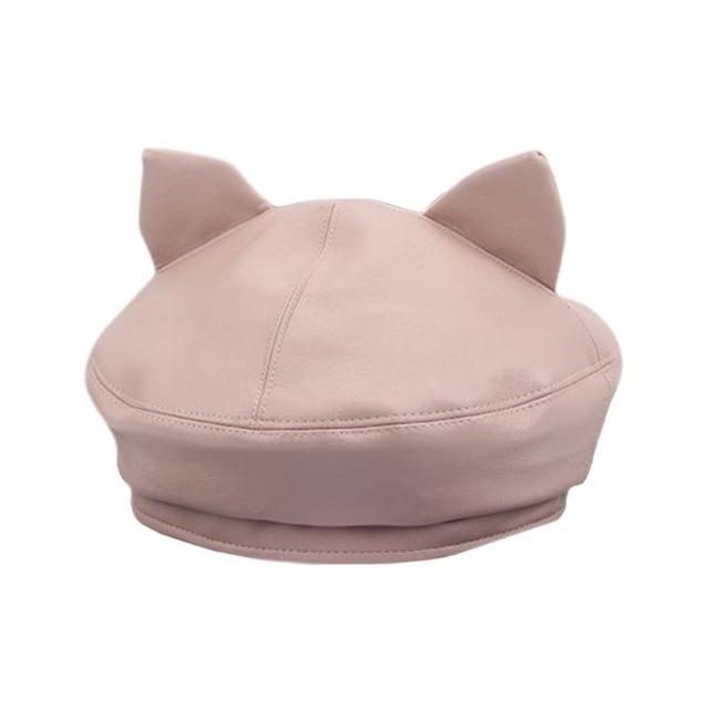 Adorable Casquette De Béret Oreilles De Chat