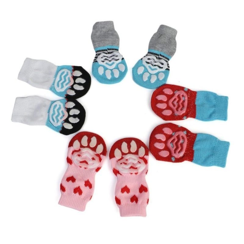 Adorables Chaussettes De Sol Pour Animaux De Compagnie