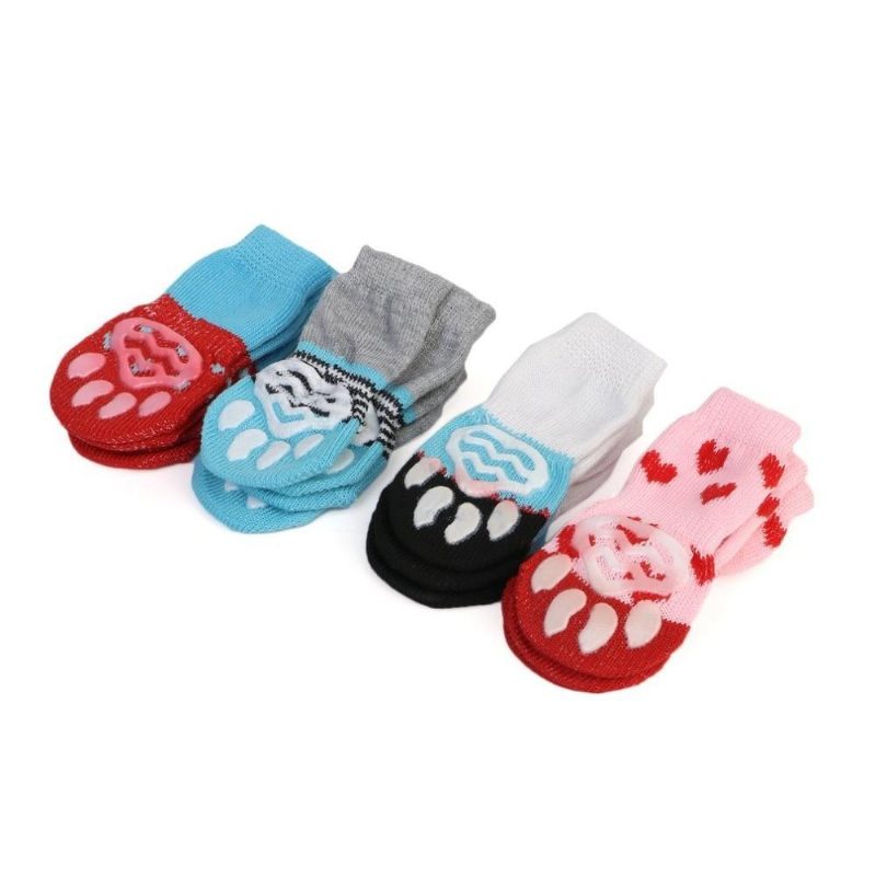 Adorables Chaussettes De Sol Pour Animaux De Compagnie