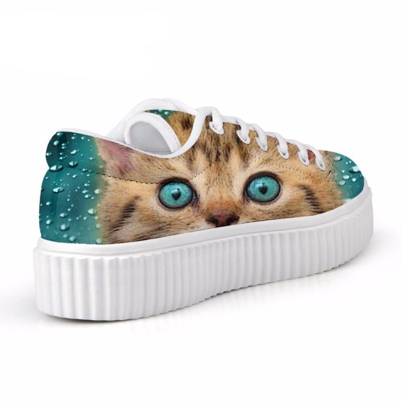 Adorables Chaussures Creepers À Lacets Pour Chat