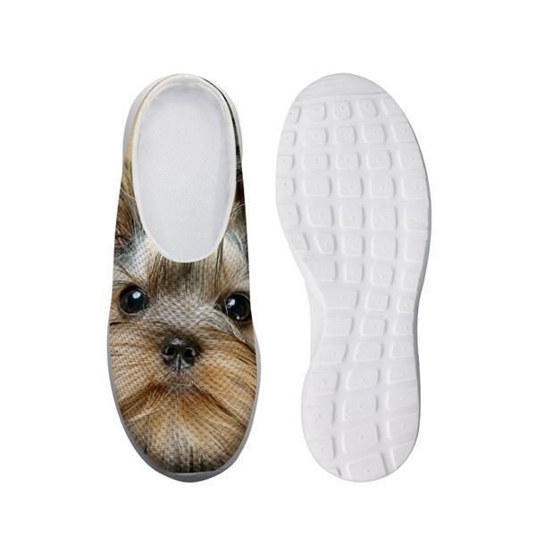 Adorables Chaussures En Maille Sans Lacets Imprimées 3d Cool Dog