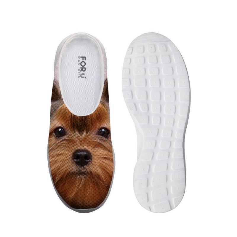 Adorables Chaussures En Maille Sans Lacets Imprimées 3d Cool Dog