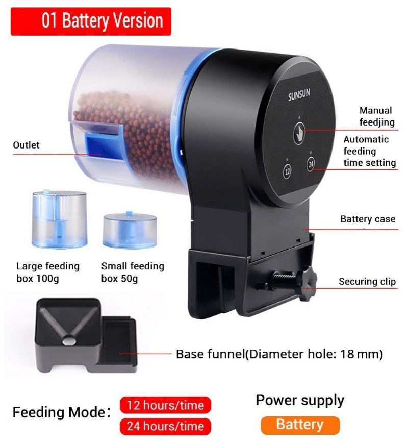 Alimentation De Nourriture De Poisson De Minuterie Automatique Intelligente