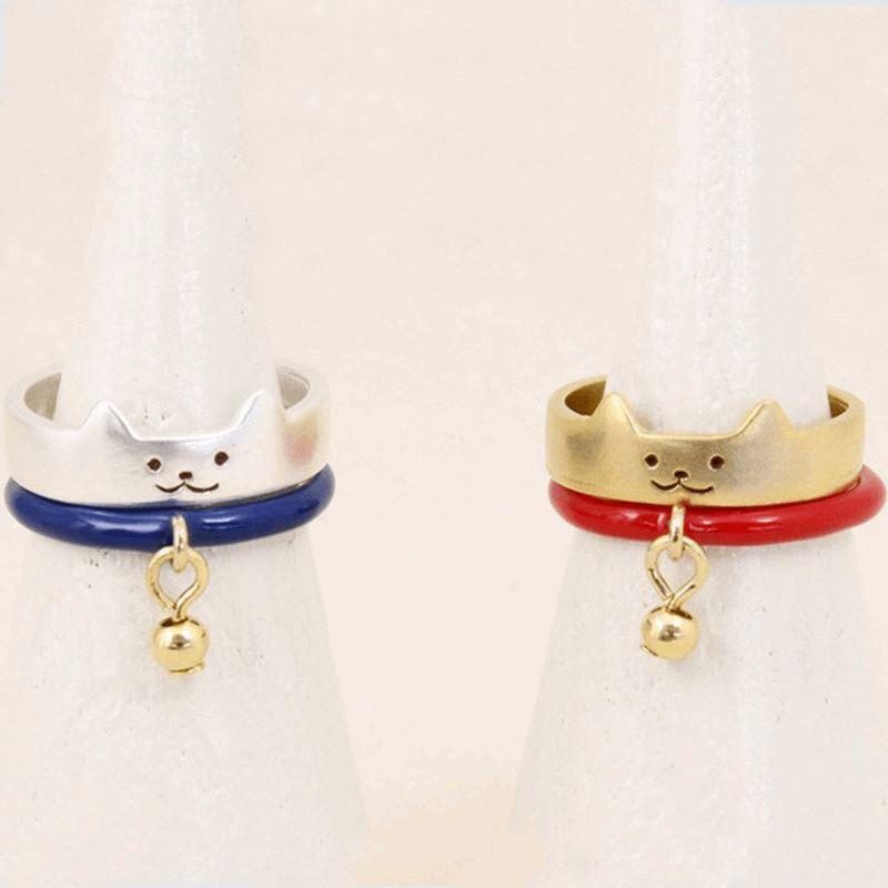 Anneaux De Collier De Chat Boho 2 En 1