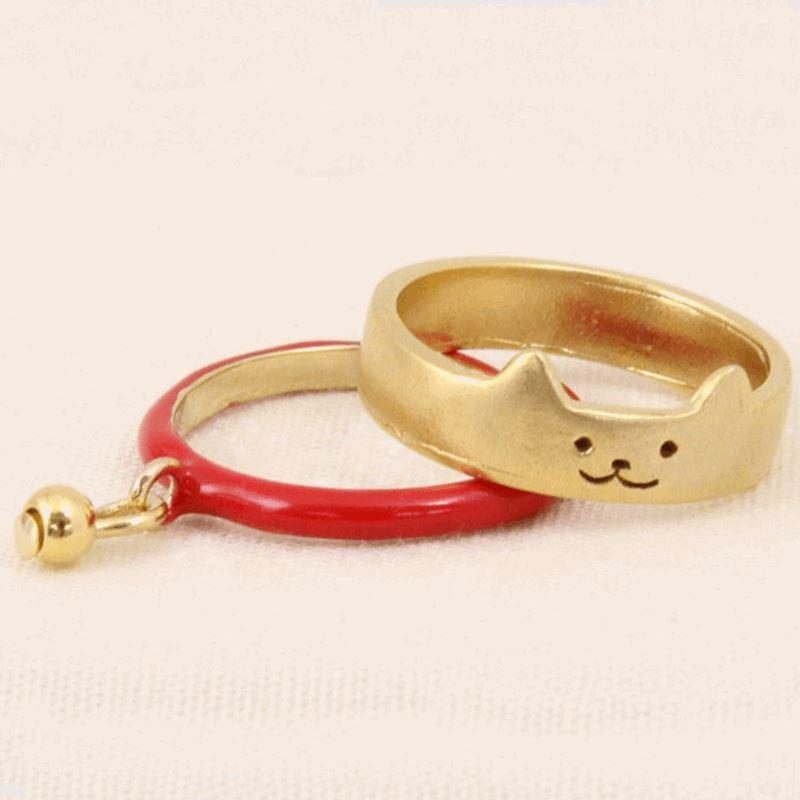 Anneaux De Collier De Chat Boho 2 En 1