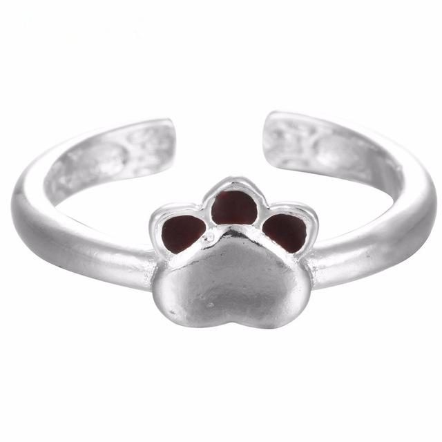 Bague Ajustable Griffe De Chat Rétro