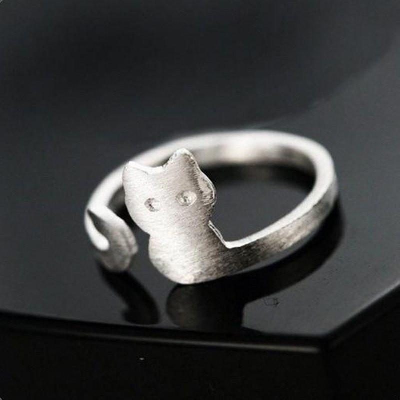 Bague De Corps De Chat En Argent 925