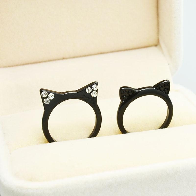 Bague En Forme D'oreilles De Chat