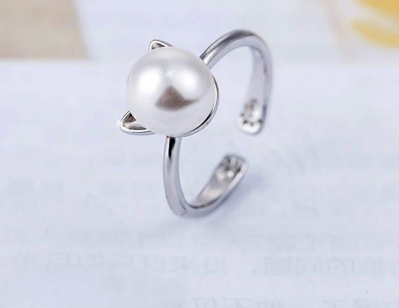 Bague En Perles En Forme De Chat