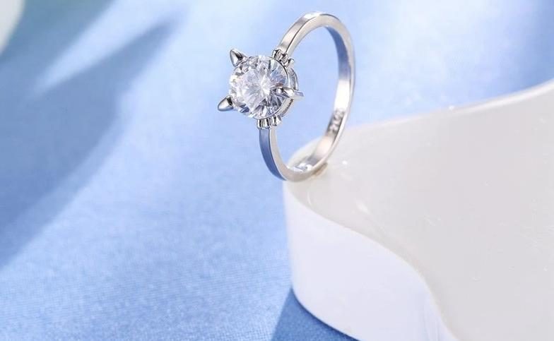 Bague En Strass En Forme De Chat