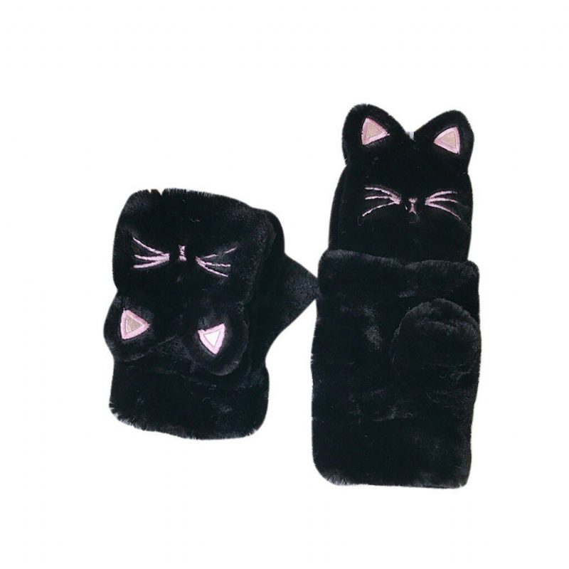 Beaux Gants En Peluche Chat