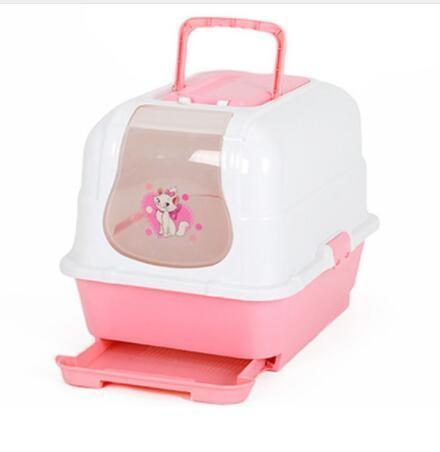 Boîte De Fermeture De Toilettes Pour Litière Pour Chat Double Fermée