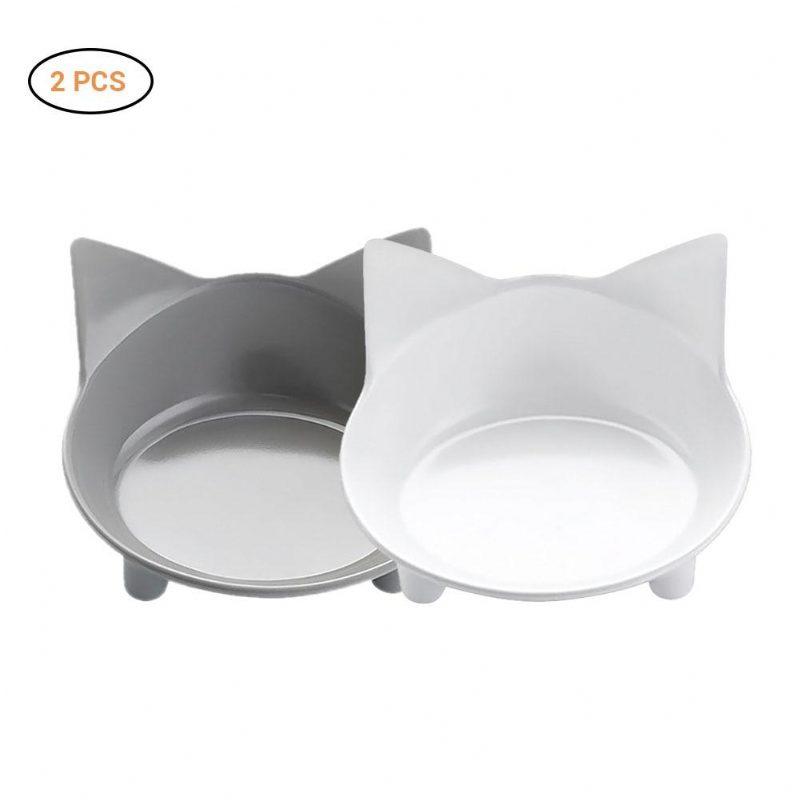 Bol D'alimentation En Forme D'oreilles De Chat 2pcs