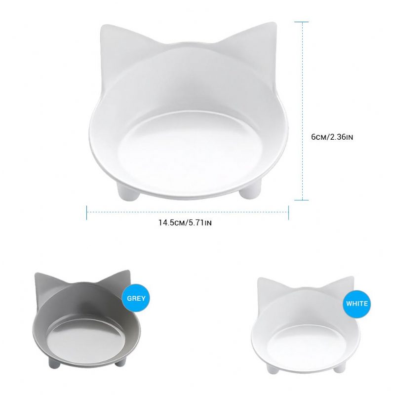 Bol D'alimentation En Forme D'oreilles De Chat 2pcs