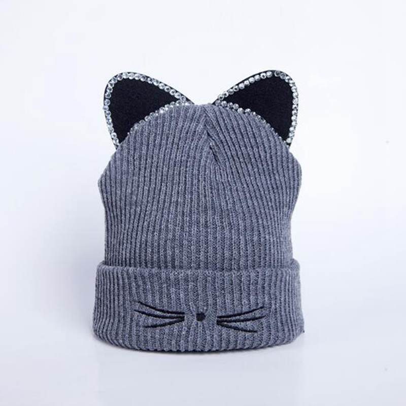 Bonnet Oreille De Chat Strass