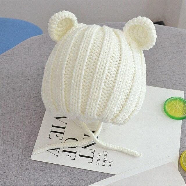 Bonnet Tricoté Pour Enfants Oreilles De Chat