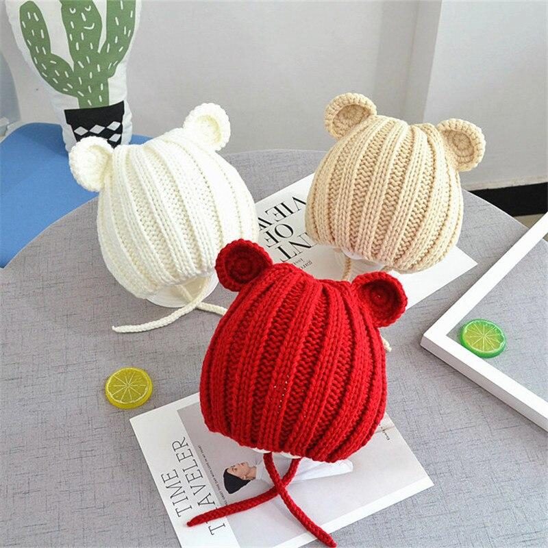 Bonnet Tricoté Pour Enfants Oreilles De Chat