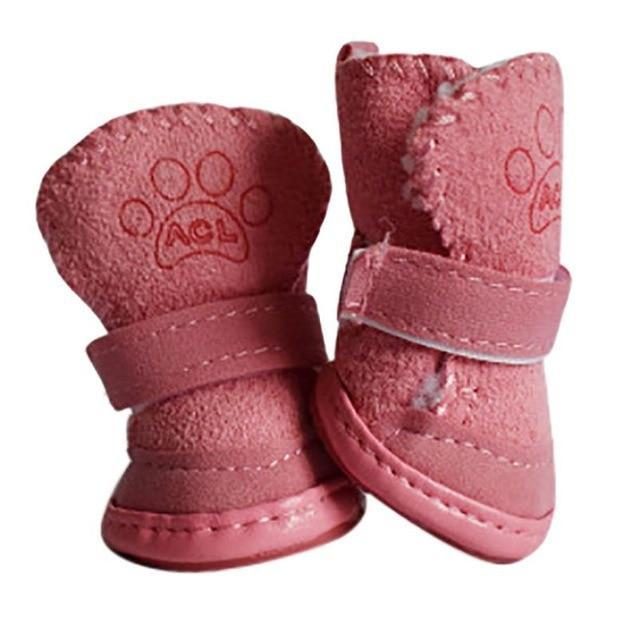 Bottes De Baskets Pour Animaux De Compagnie 4pcs Hiver Neige Chaude Pour Animaux De Compagnie