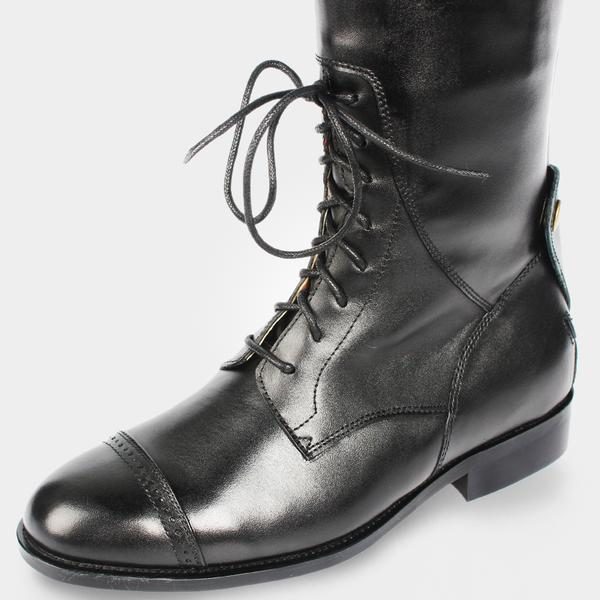 Bottes Équestres En Cuir Style Lacet - Tailles Européennes