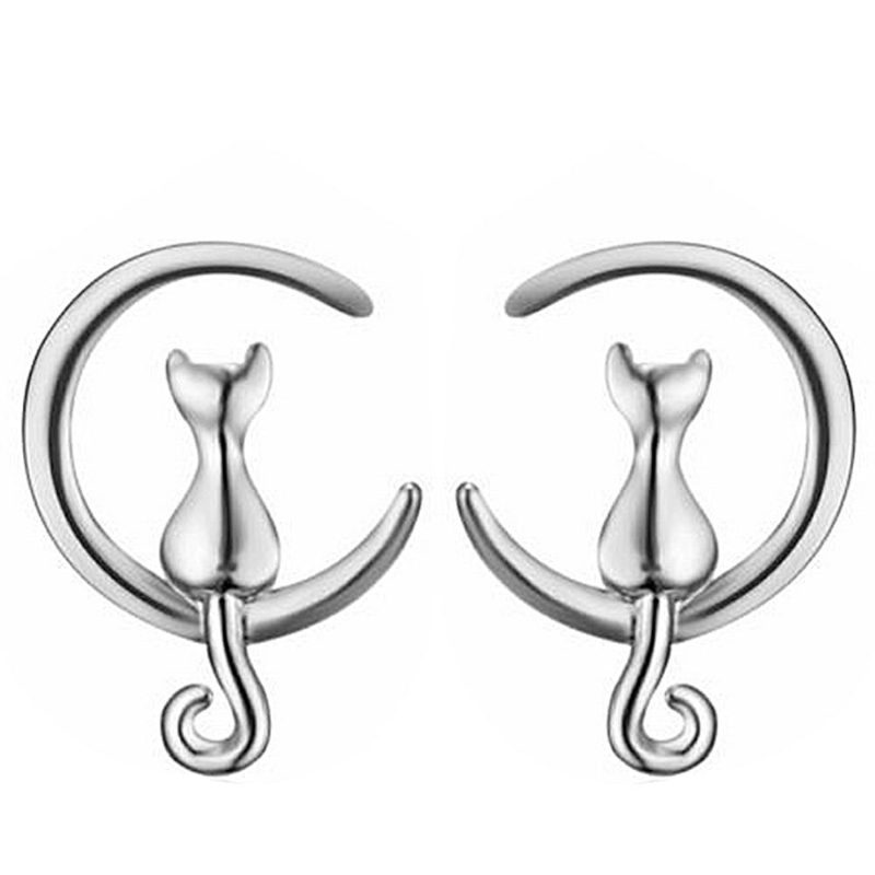 Boucles D'oreilles À Oreilles De Chat