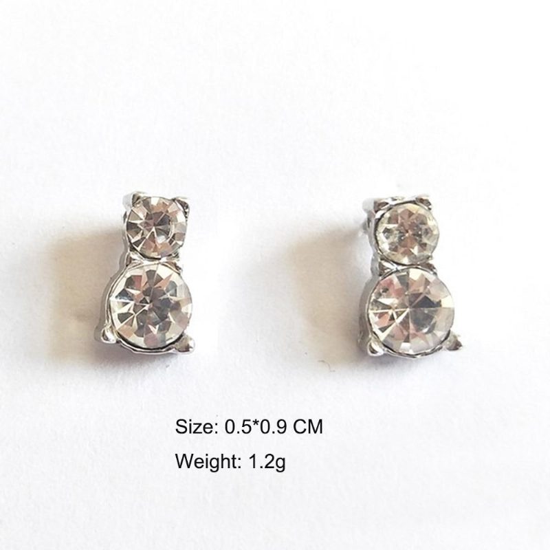 Boucles D'oreilles Chat En Pierre De Cristal