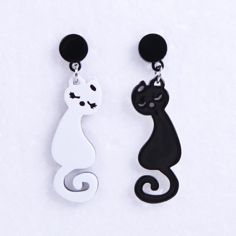 Boucles D'oreilles Chat Endormi