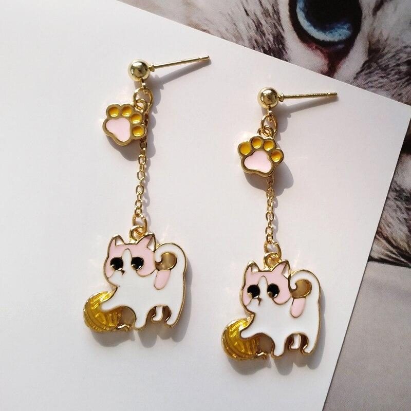 Boucles D'oreilles Chat Jouant