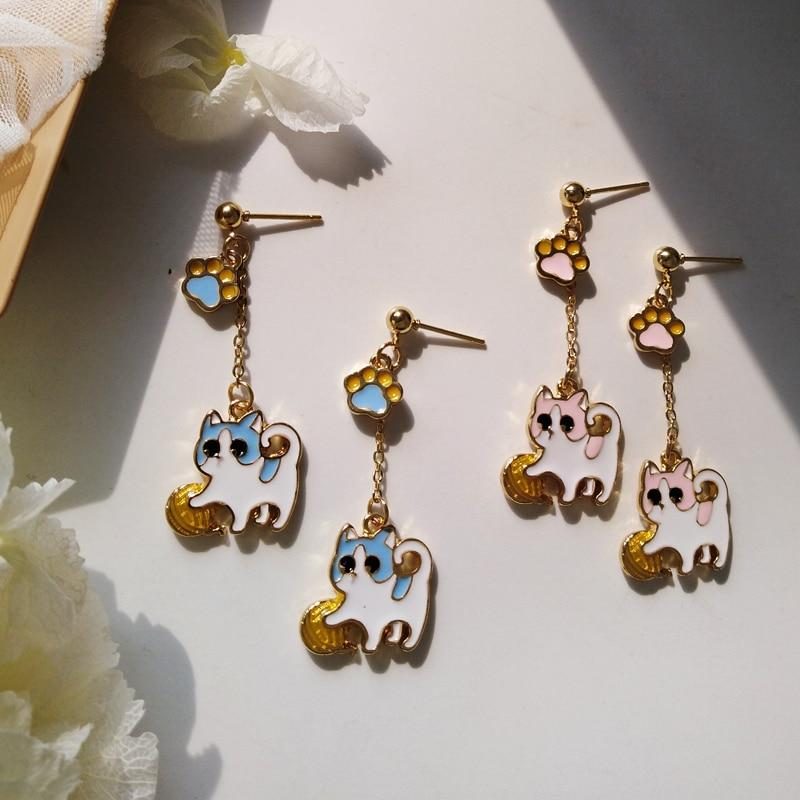 Boucles D'oreilles Chat Jouant