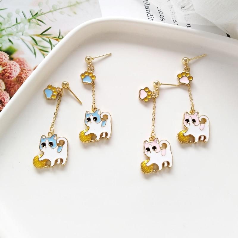 Boucles D'oreilles Chat Jouant