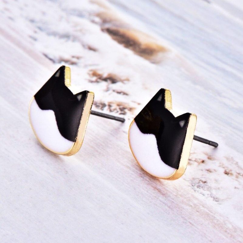 Boucles D'oreilles Chat Mignon