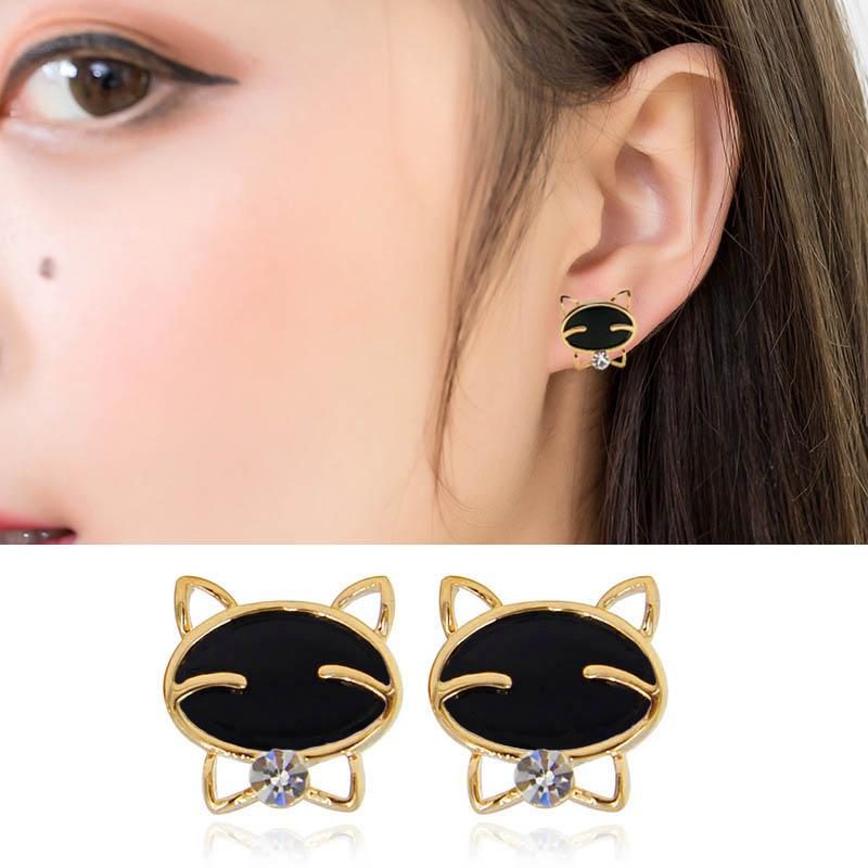 Boucles D'oreilles Chat Souriant