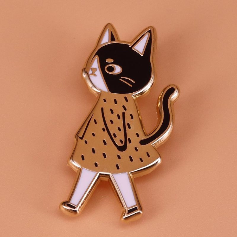 Broche Chat Marchant
