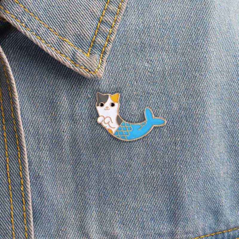 Broche Chat Sirène