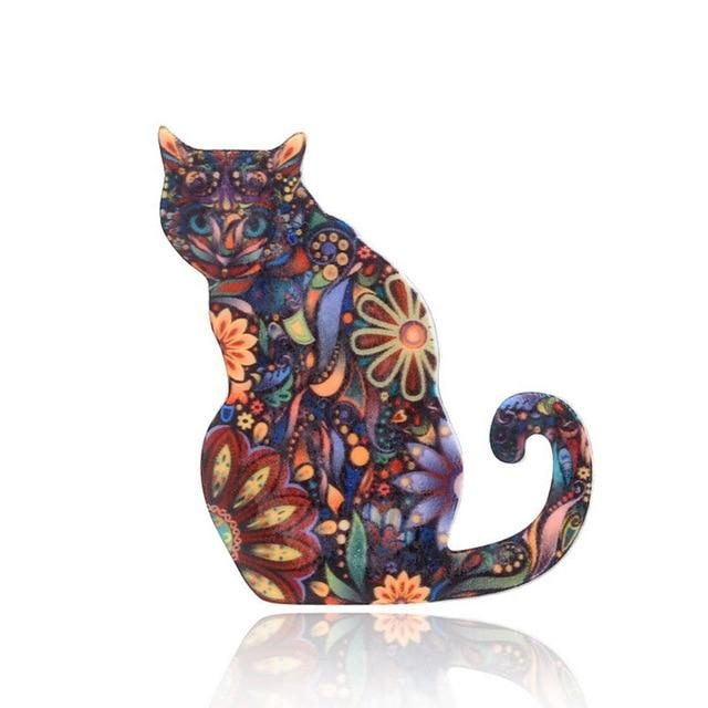 Broche Chat Vibrant