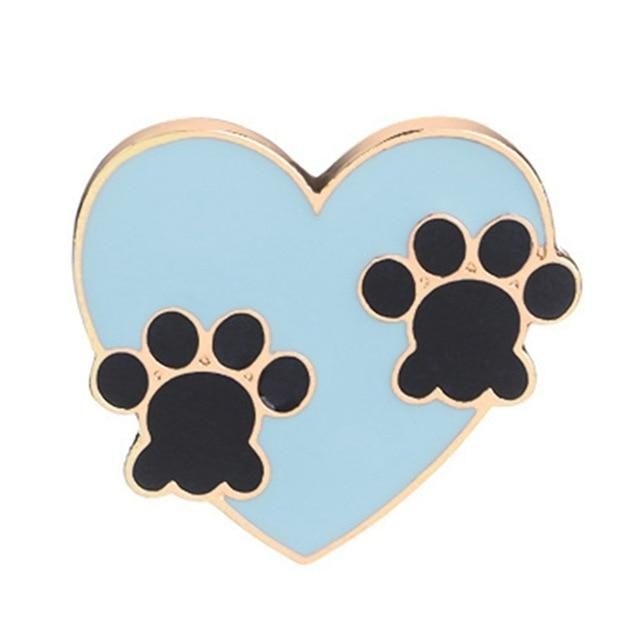 Broche Série Coeur Griffe De Chat