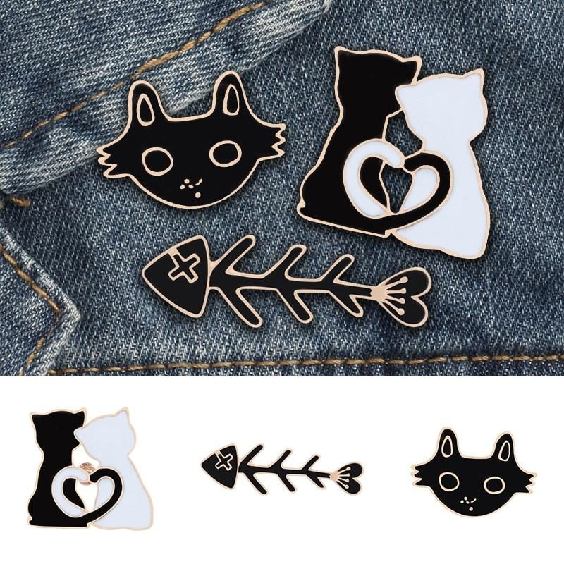 Broches De Vêtements De Conception De Chat