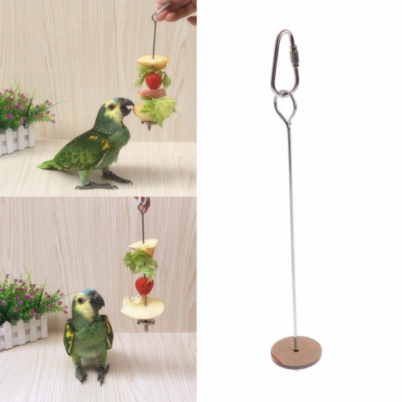 Brochette De Support De Nourriture Pour Oiseaux En Acier Inoxydable