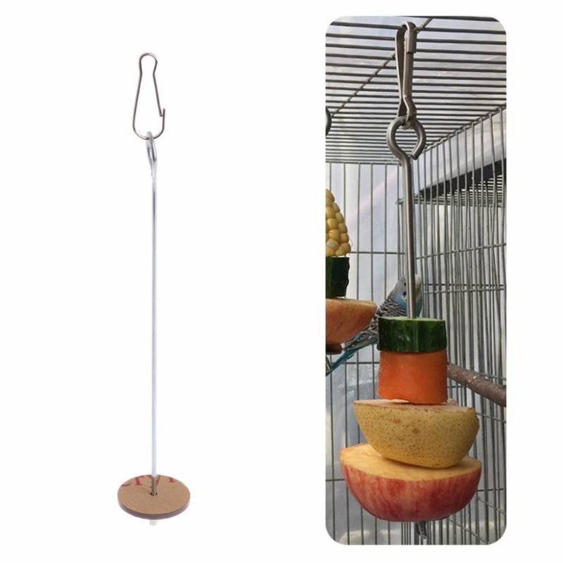 Brochette De Support De Nourriture Pour Oiseaux En Acier Inoxydable