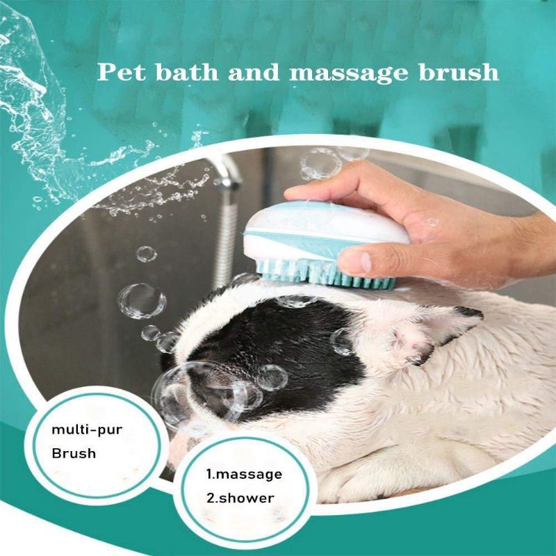 Brosse De Bain Pour Animaux De Compagnie Distributeur De Shampoing