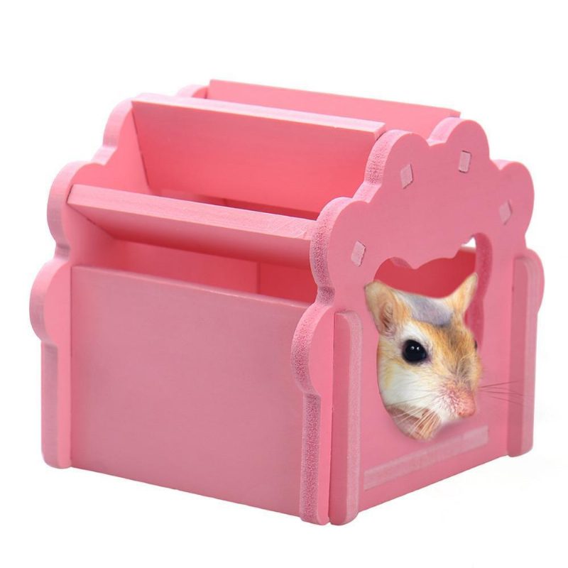 Cage Pour Hamsters En Bois 3 Couleurs