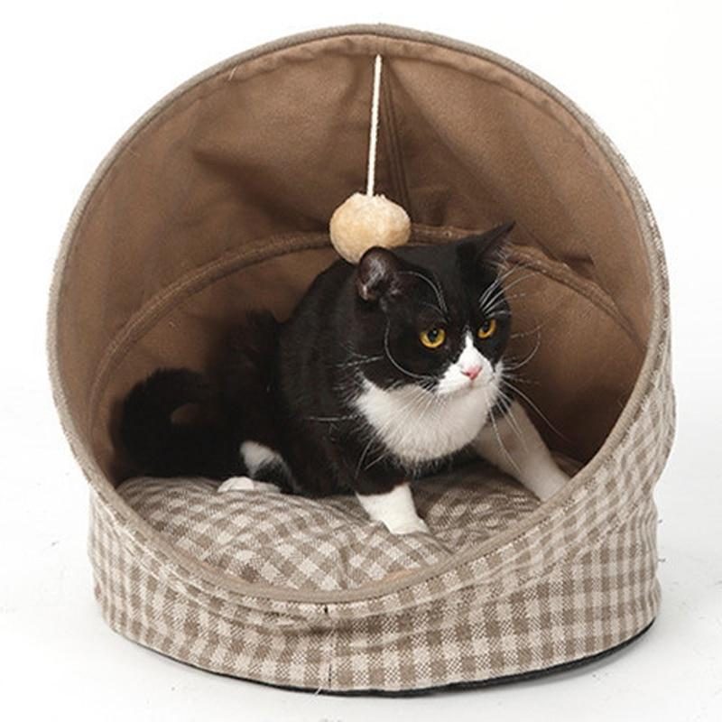 Canapé-lit Pliable Pour Chat Avec Jeu De Balle